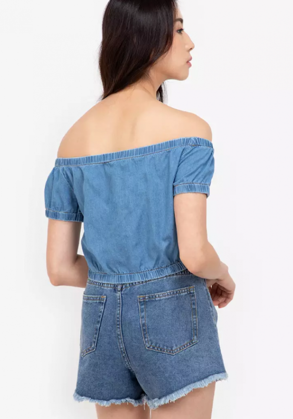 Denim Off-Shoulder